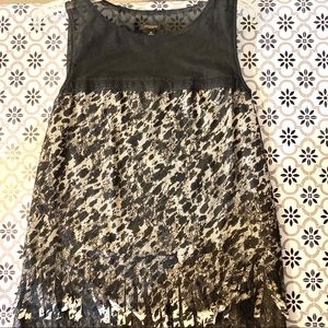Ann Taylor Black Blouse Sz 10